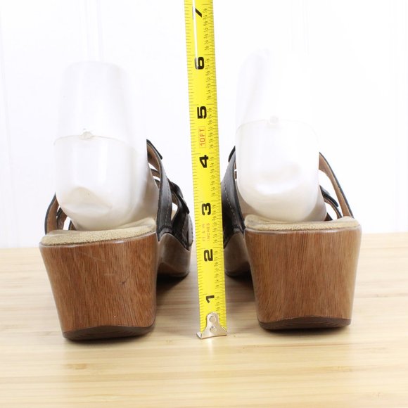 Dansko Serena Floral Laser Cut Black Leather Studded Heeled Sandals Size 10 - Picture 7 of 9